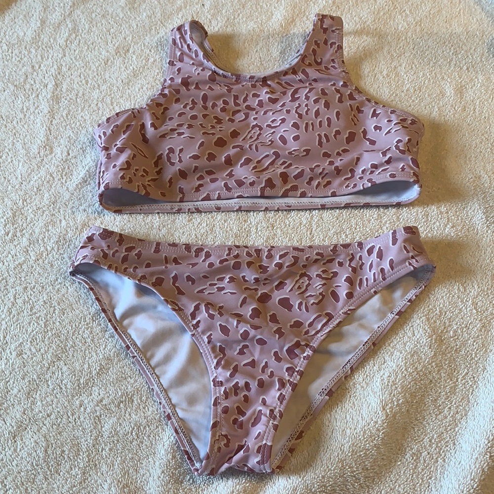 Pink cheetah bikini